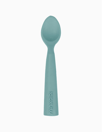 Cuillère en Silicone Vert Minikoioi 6M+