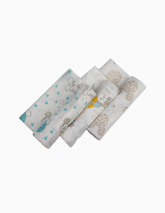 3 Fraldasmusselina Grey Mickey Disney 80X80Cm