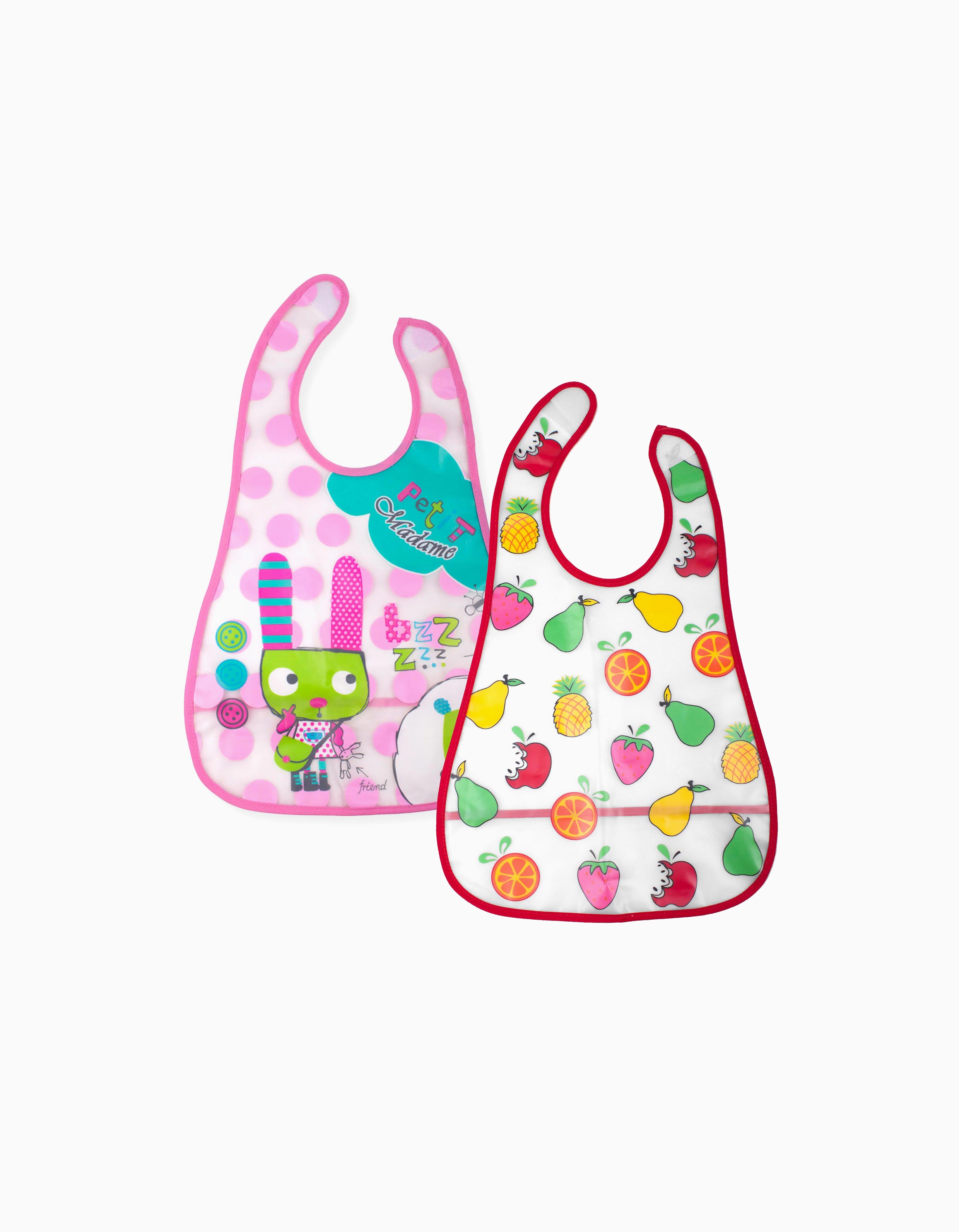 Pack 2 Babetes Impermeáveis Girl Interbaby 0M+