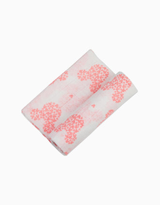 3 Fraldas Musselina Pink Minnie Disney 80X80Cm