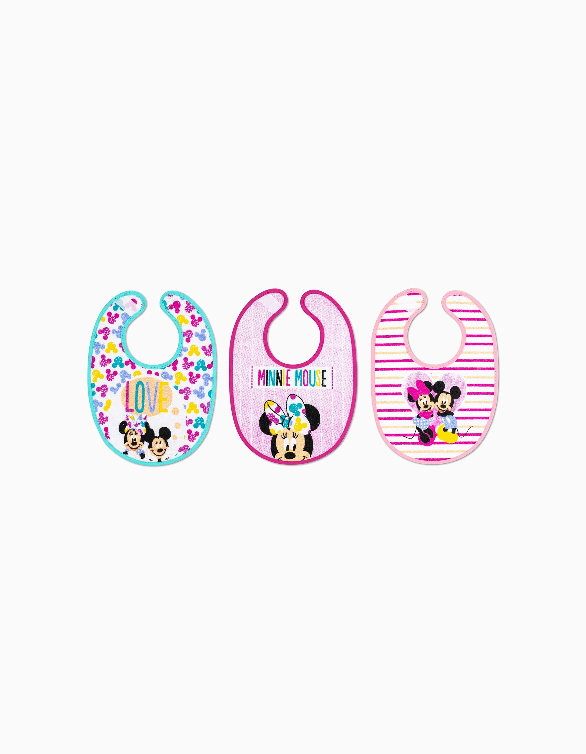 3 Pack Bibs Minnie Disney 0M+