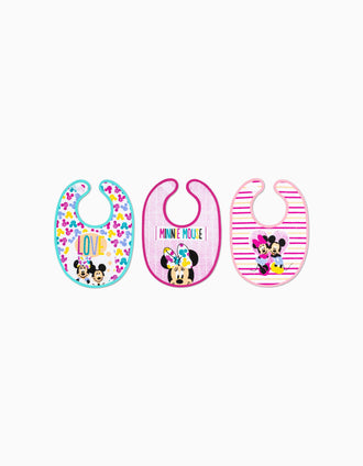 Lot 3 Bavoirs Minnie Disney 0M+