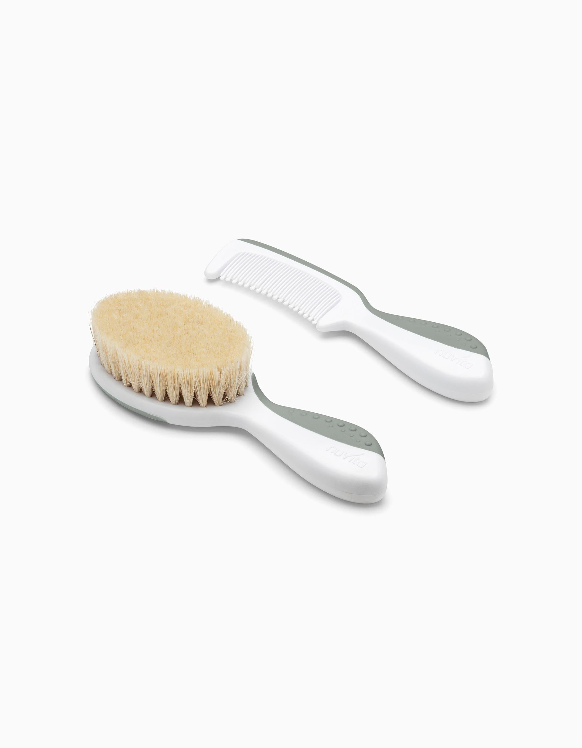 Pack Brush and Comb Sage Green Nuvita 0M+