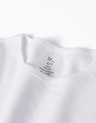 Pack 3 Maillots de Corps avec Effet Thermique pour Enfant, Blanc