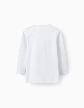 Pack de 3 Camisetas Interiores de Algodón con Efecto Térmico para Niña, Blanco