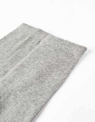Collants de Malha de Algodão para Bebé, Cinza