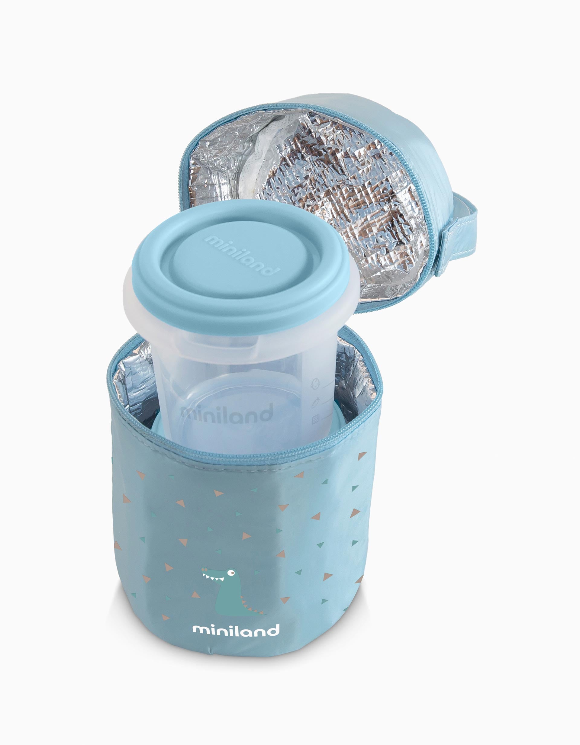 Pack 2 Hermetic Containers and Isothermic Bag Blue Miniland