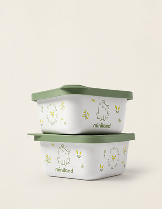 Pack De 2 Recipientes Natur Frog 400ml Miniland