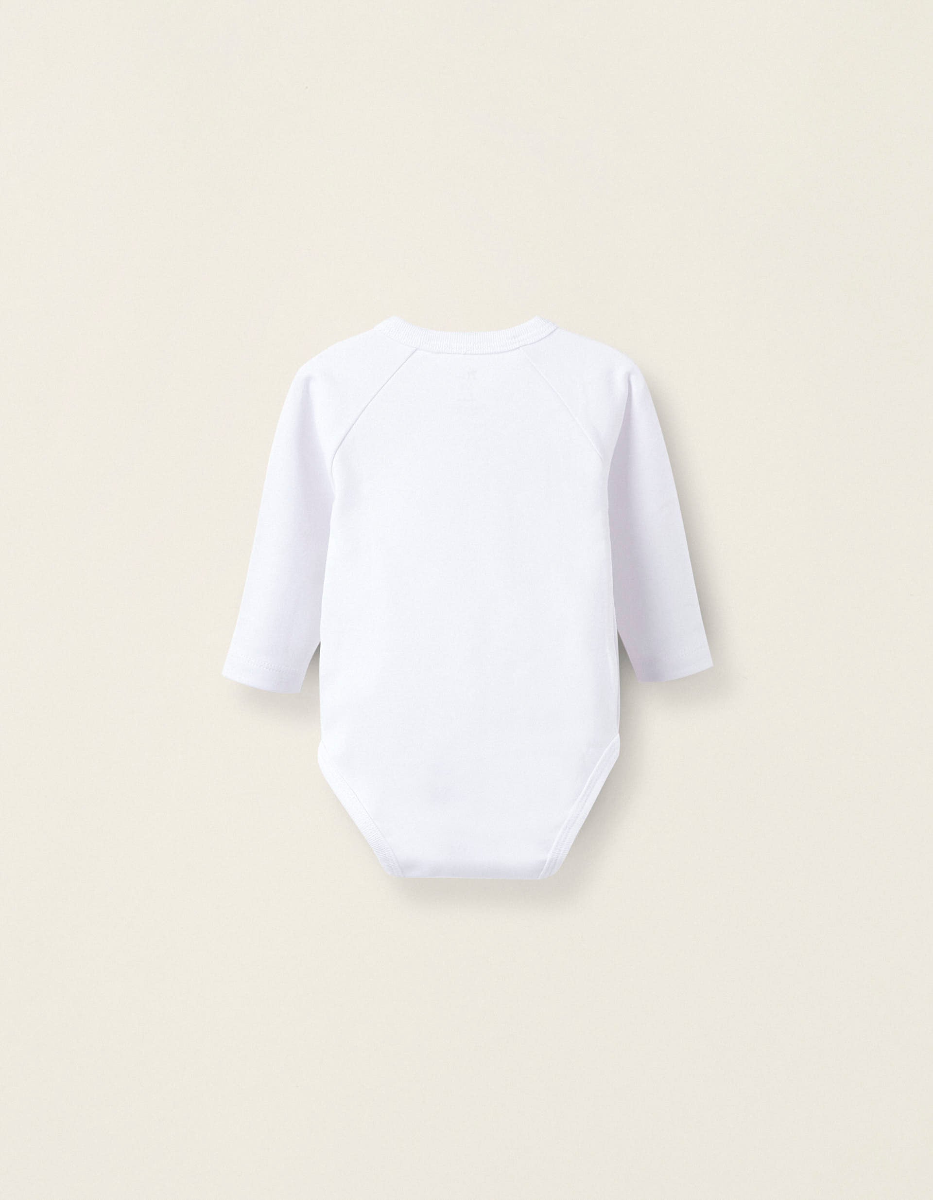 Pack of 4 Cotton Carded Bodysuits for Newborns and Babies, White