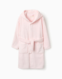 Peignoir en Coraline avec Capuche pour Fille, Rose