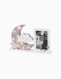 Cadre Photo & Veilleuse Lune Misty Olive Dooky