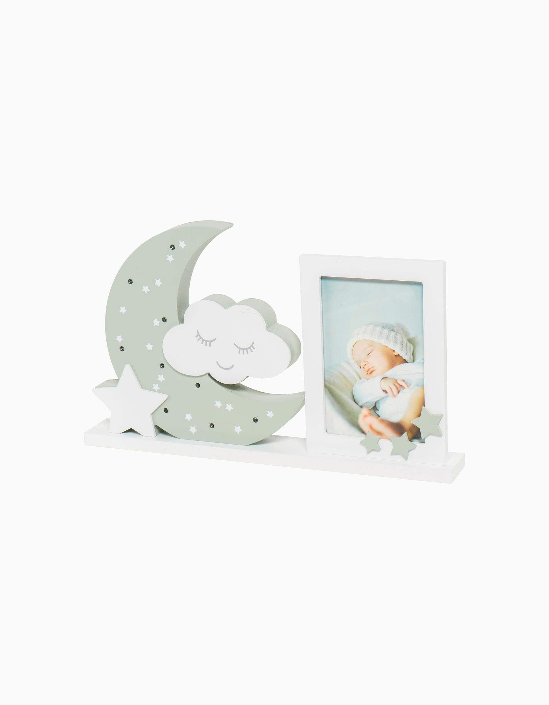 Moonlight Frame Photo & Night Light Grey Dooky