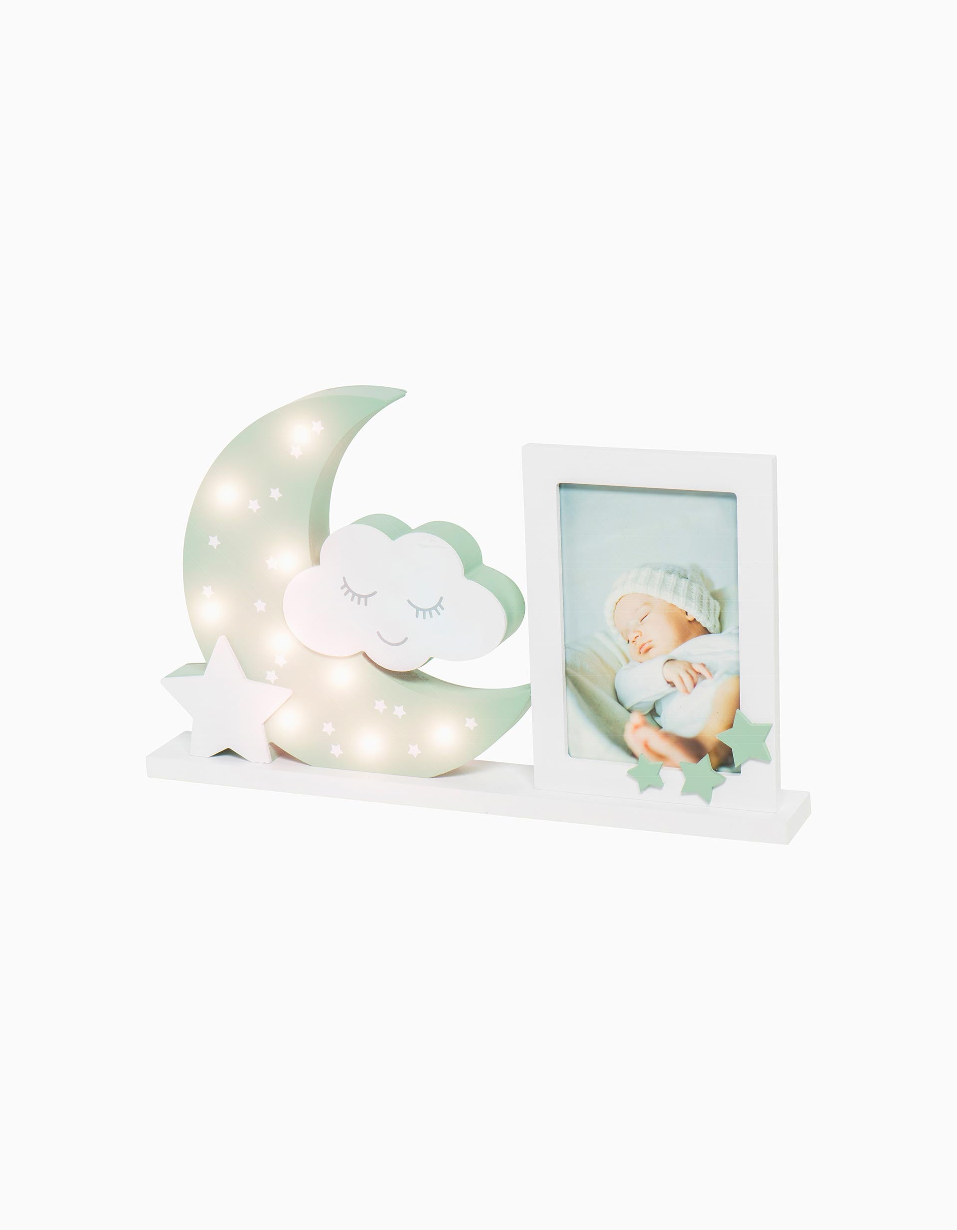 Moonlight Frame Photo & Night Light Grey Dooky