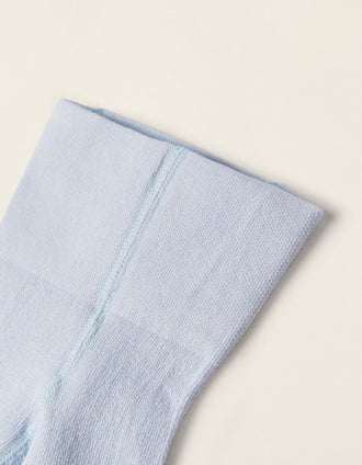 Leotardos de Talle Alto para Recién Nacido, Azul Claro