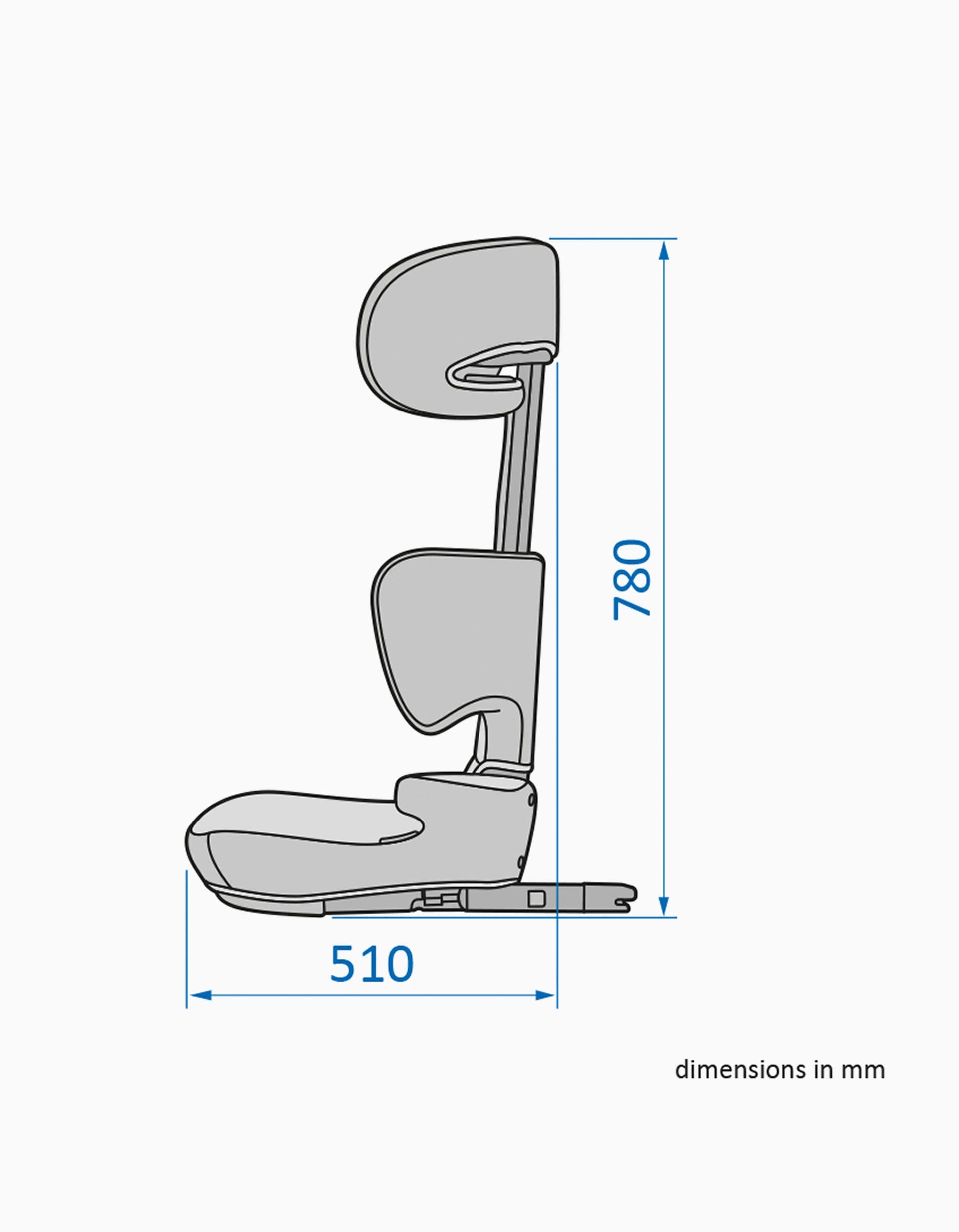 Car Seat  I-Size Bebe Confort Road Fix, Black Mist