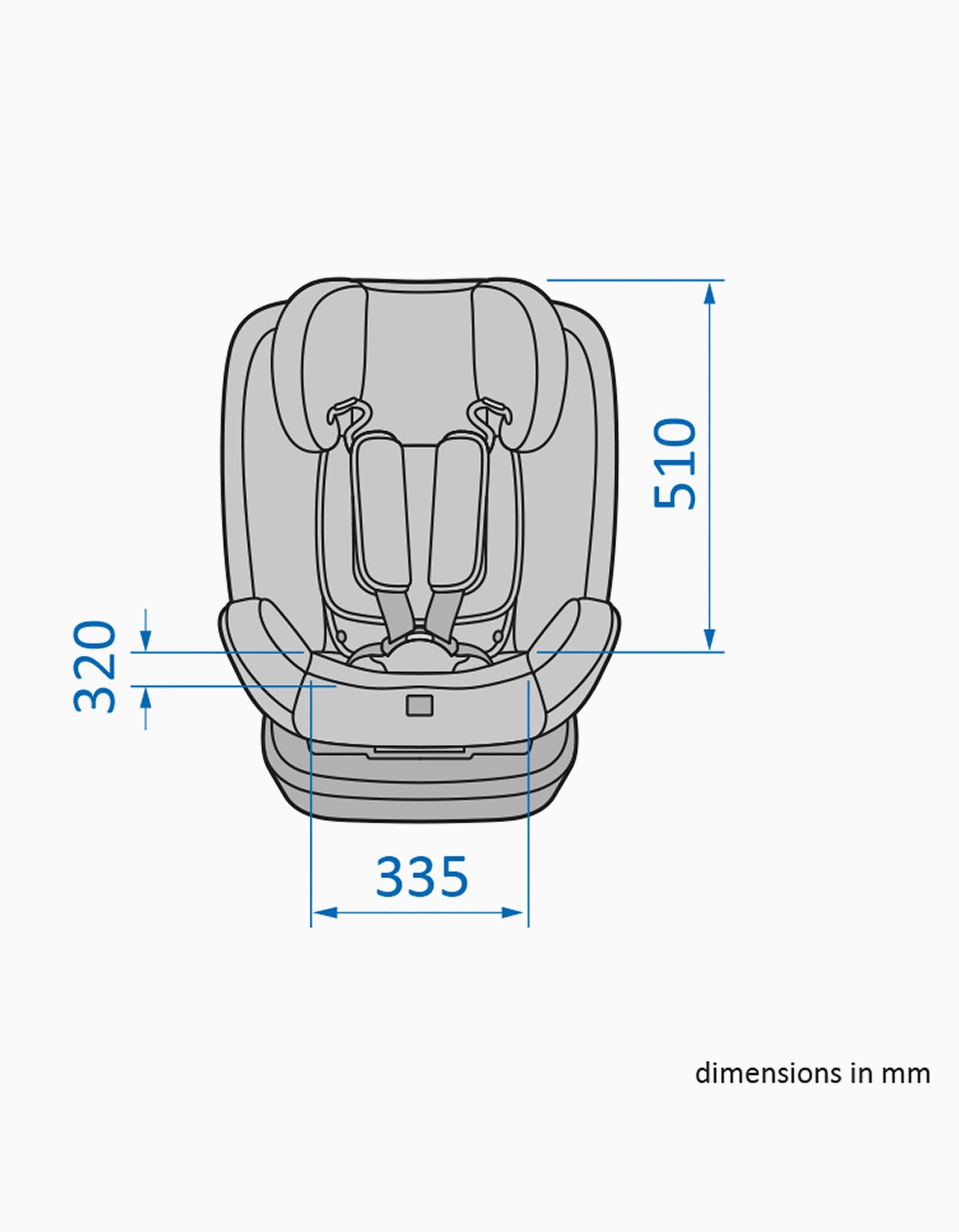 Car Seat I-Size Bebe Confort EverFix, Grey Mist