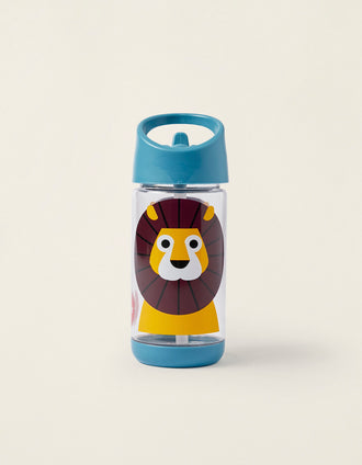 Copo De Aprendizagem C/ Palha Tritan Lion 3Sprouts 350 Ml 12M+