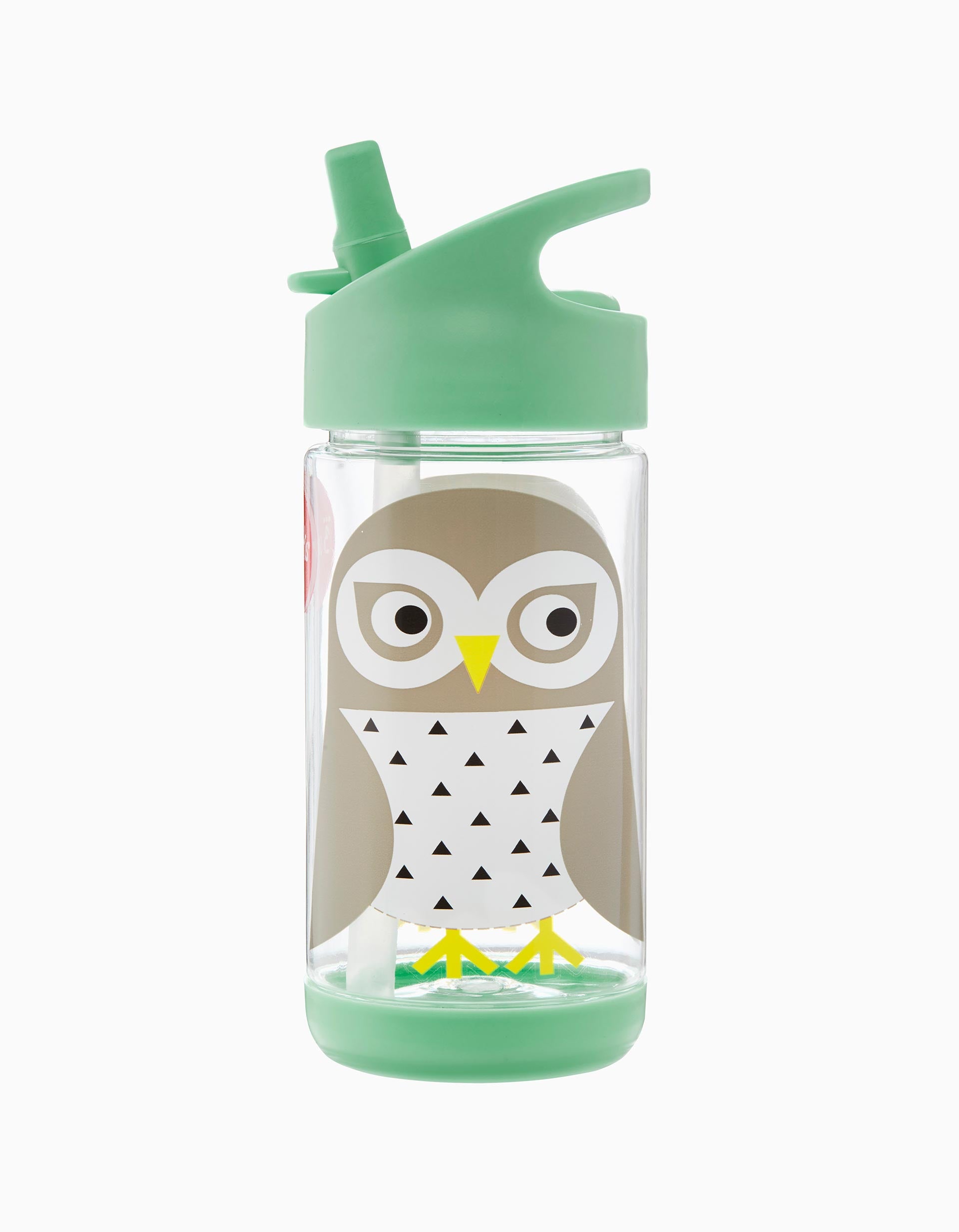 Copo De Aprendizagem C/ Palha Tritan Owl 3Sprouts 350 Ml 12M+