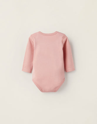 Pack 4 Bodies para Bebé e Recém-Nascida 'Birds', Branco/Rosa