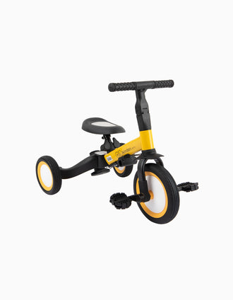 Bicicleta Evolutiva 4 In 1 Blazing Yellow Kinderland 18M+