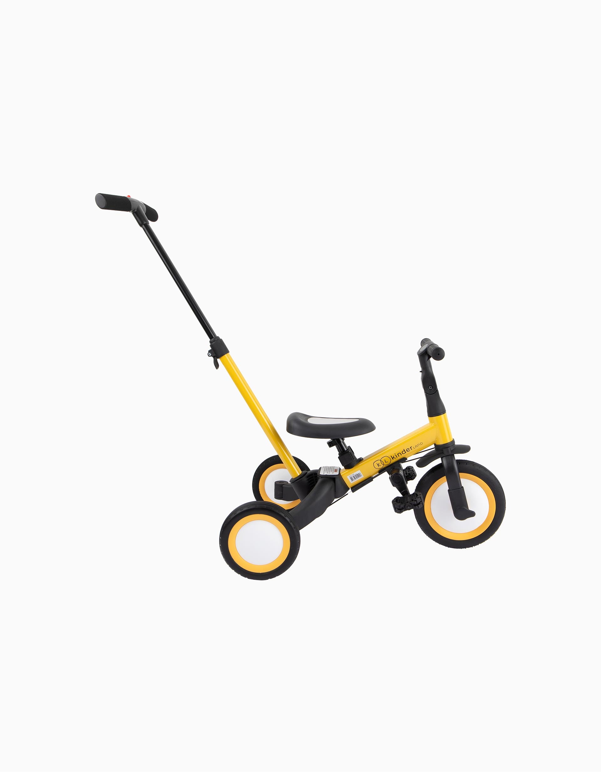 Evolutive Bicycle 4 In 1 Blazing Yellow Kinderland 18M+