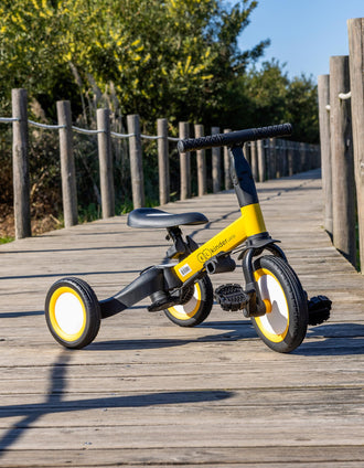 Bicicleta Evolutiva 4 In 1 Blazing Yellow Kinderland 18M+