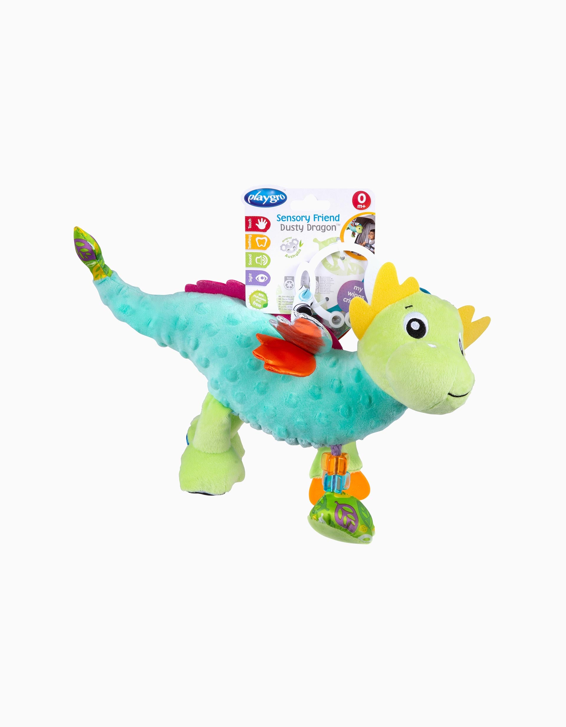 Brinquedo Sensorial Friend Dusty Dragon Playgro 0M+
