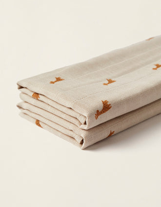 Lot 2 Couches Mousseline 70X70Cm Sky Gloop!