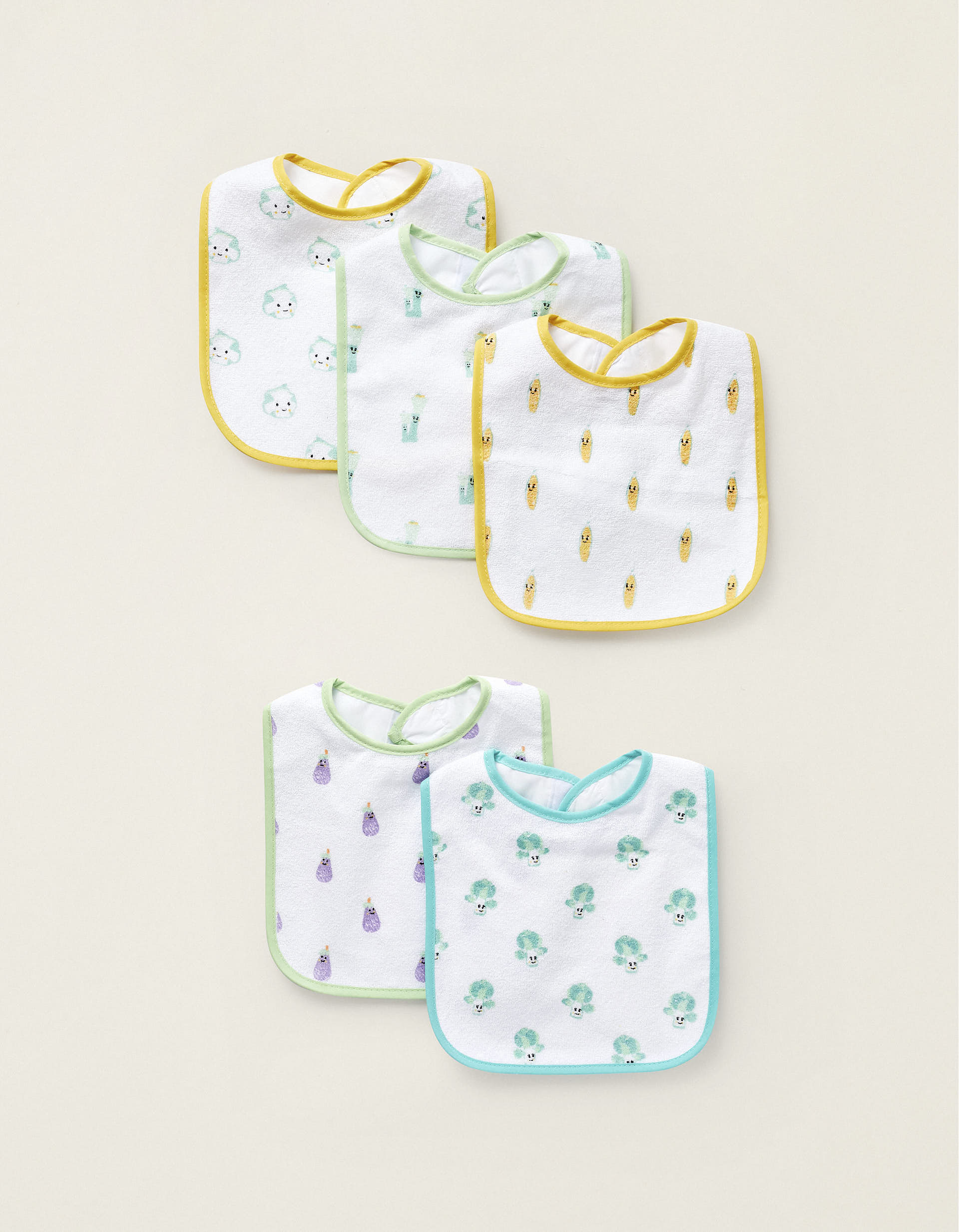 5 Colorful Bibs ZY Baby