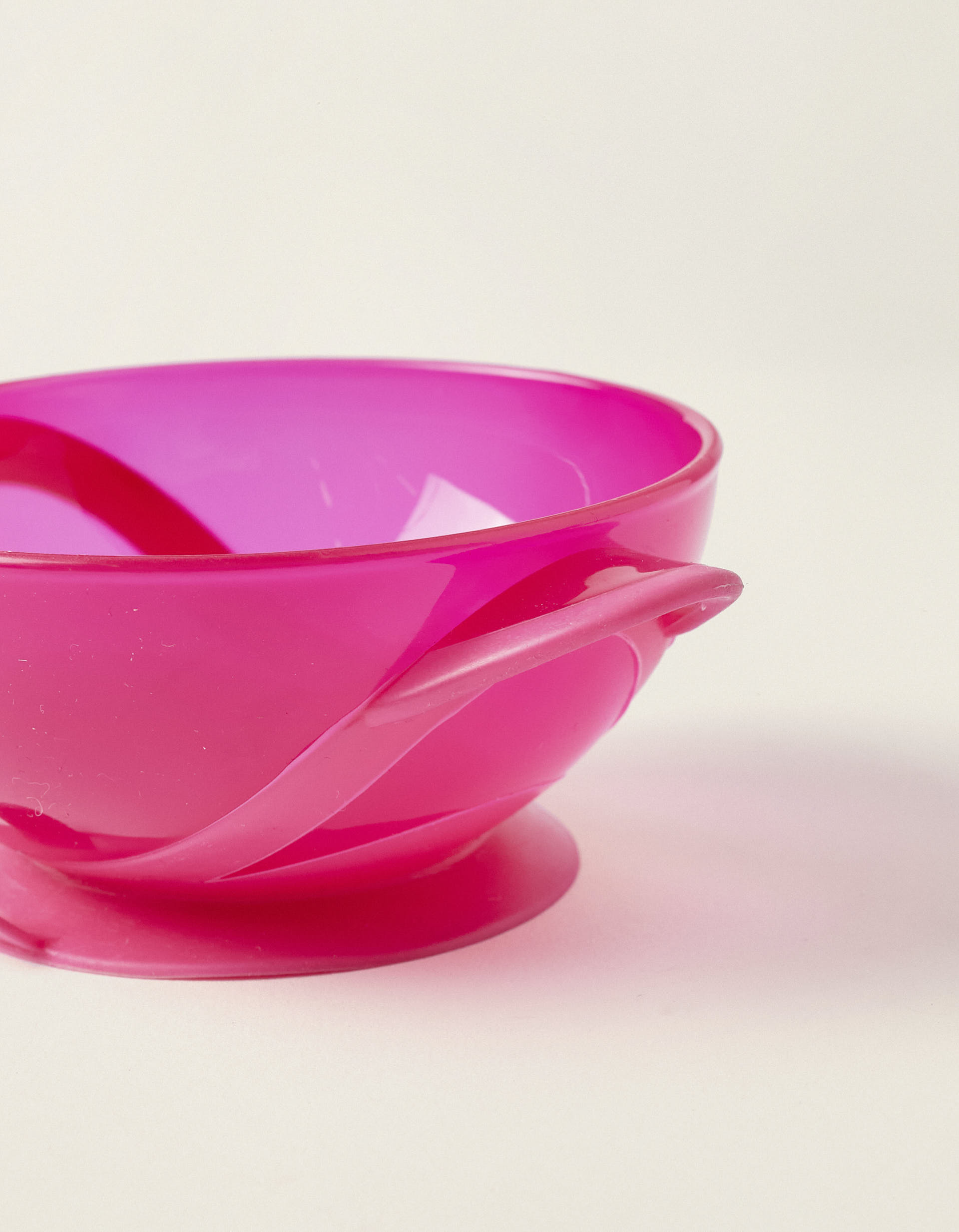 Pack De Tigela Com Ventosa e Tampa + Colher Pink Nuby 6M+