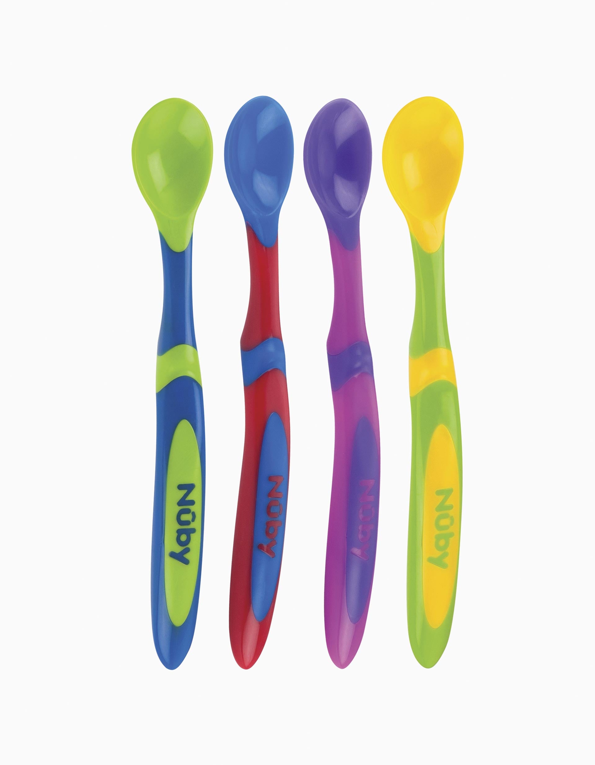 Pack 4 Colheres Cabo Longo Nuby 6M+