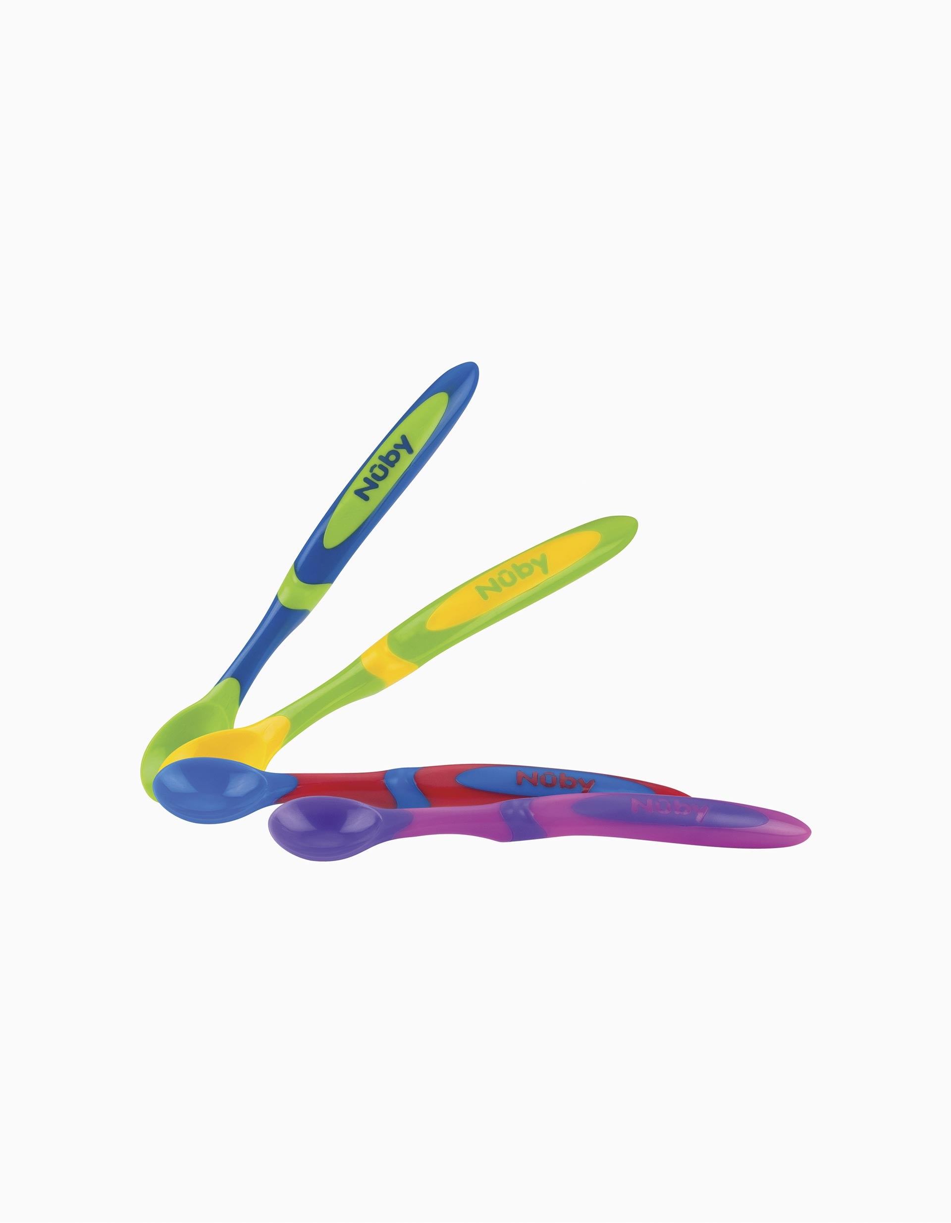 Pack 4 Colheres Cabo Longo Nuby 6M+
