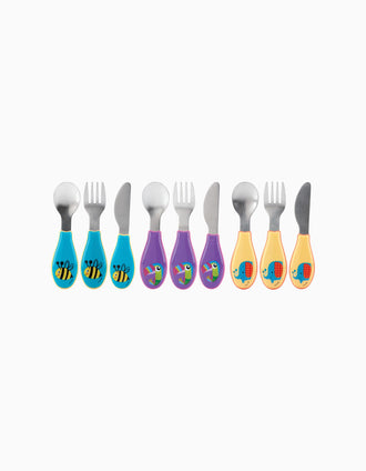 Pack de 3 Talheres De Aço Inoxidável Nuby 12M+ (Sortido)