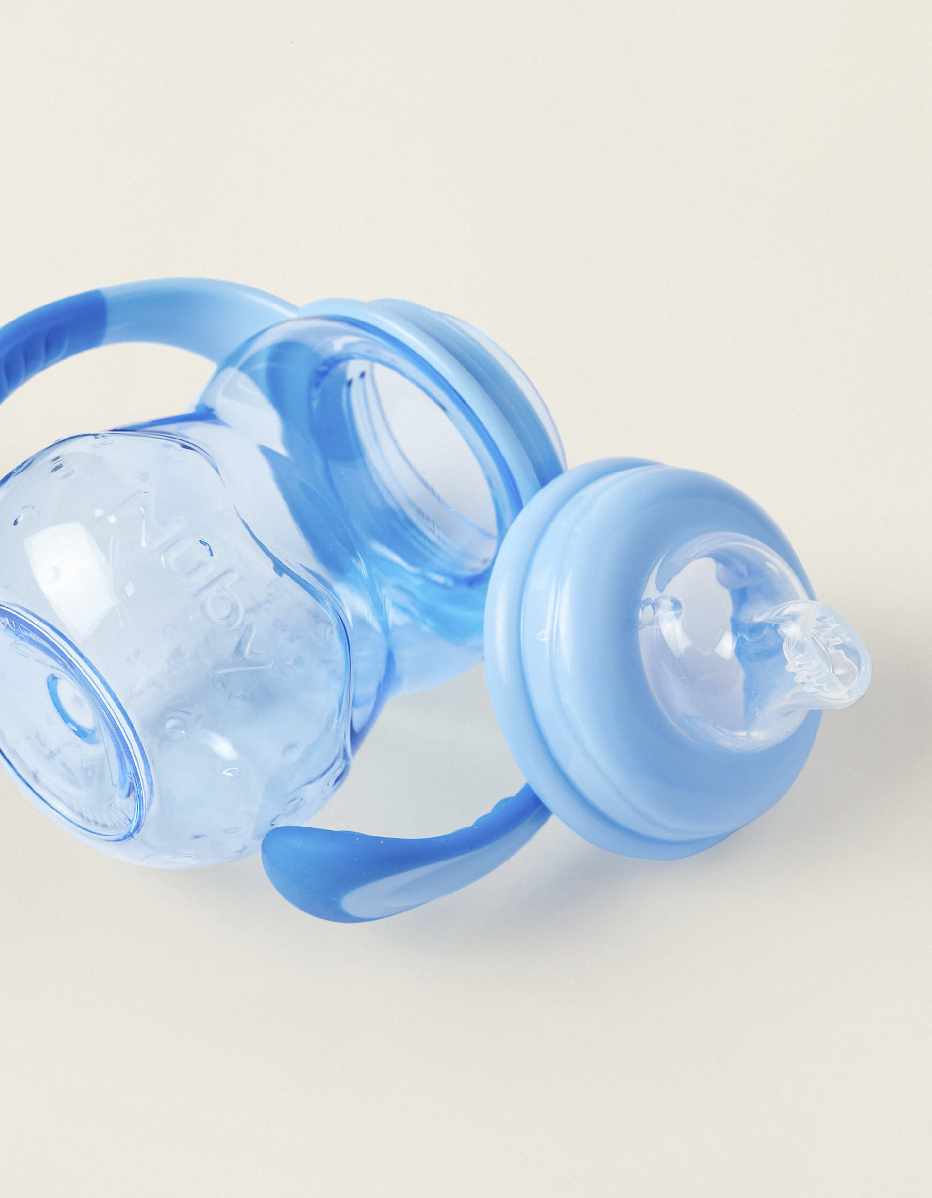 Copo De Aprendizagem Tritan Blue 240Ml Nuby 6M+