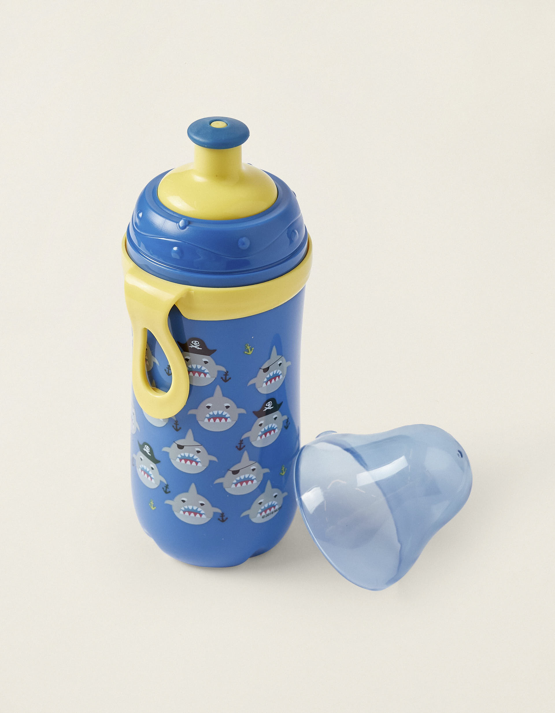 Copo De Aprendizagem Brilha No Escuro Blue 360Ml Nuby 18M+