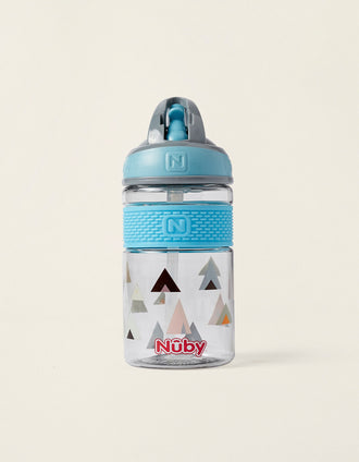 Copo De Aprendizagem 2Em1 Com Palha Tritan Blue 360Ml Nuby 36M+