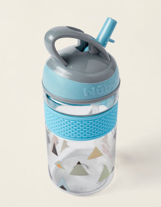 Copo De Aprendizagem 2Em1 Com Palha Tritan Blue 360Ml Nuby 36M+