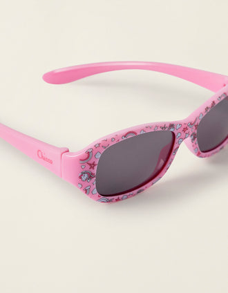 Óculos De Sol Flexível Menina Rosa Chicco 12M+