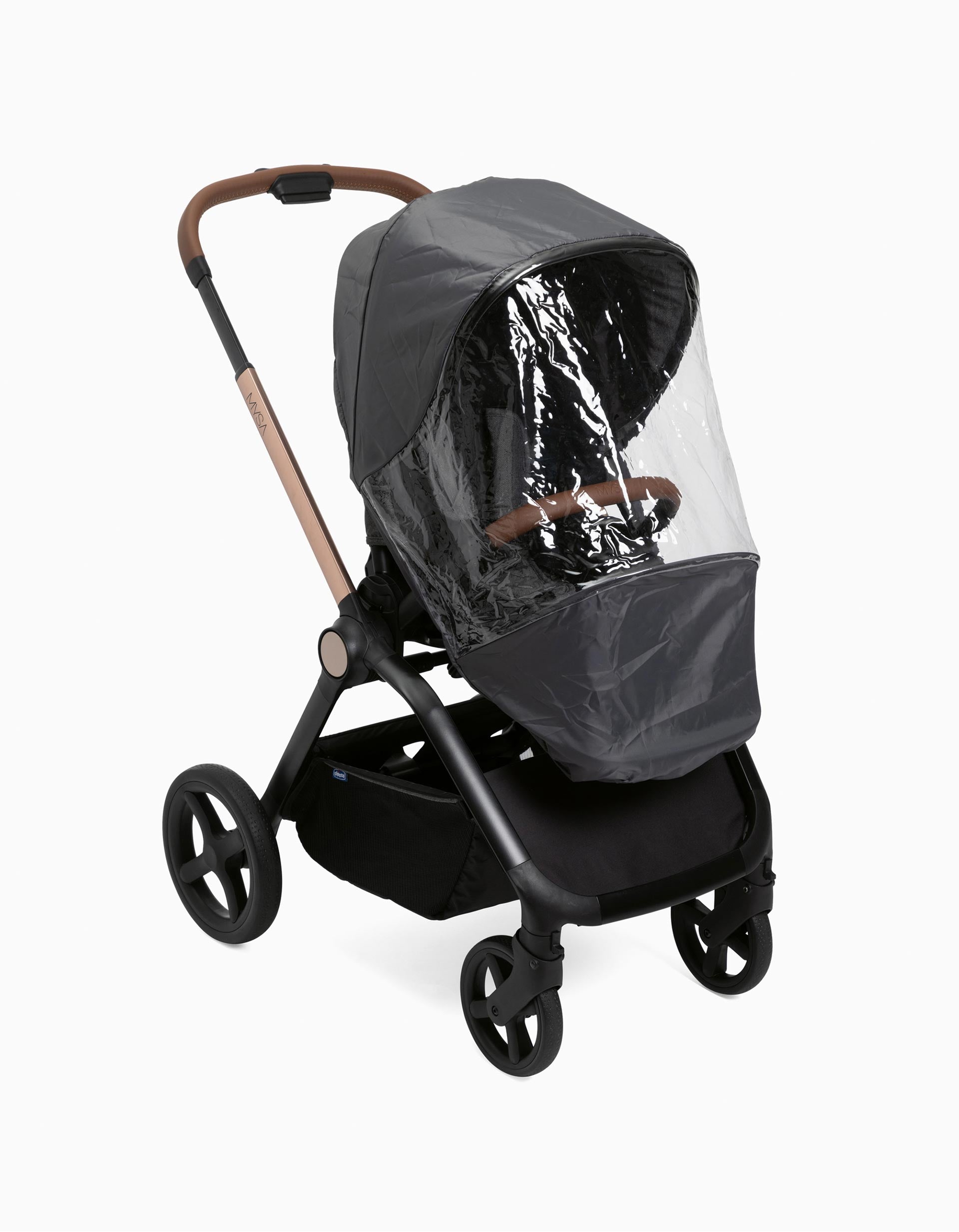 Carrinho De Passeio Mysa Black Satin Chicco 0M+