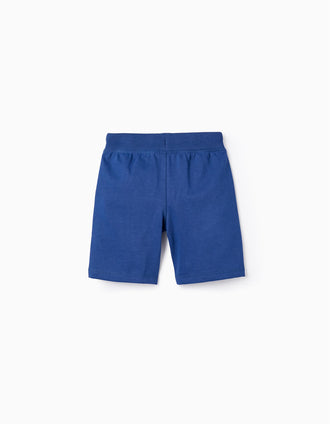 Calções de Algodão para Menino, Azul Escuro
