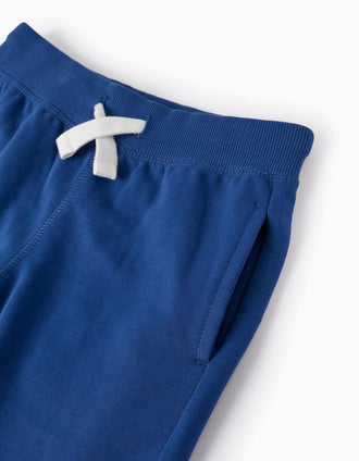 Shorts de Algodón para Niño, Azul Oscuro