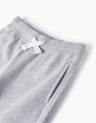 Shorts de Algodón para Niño, Gris