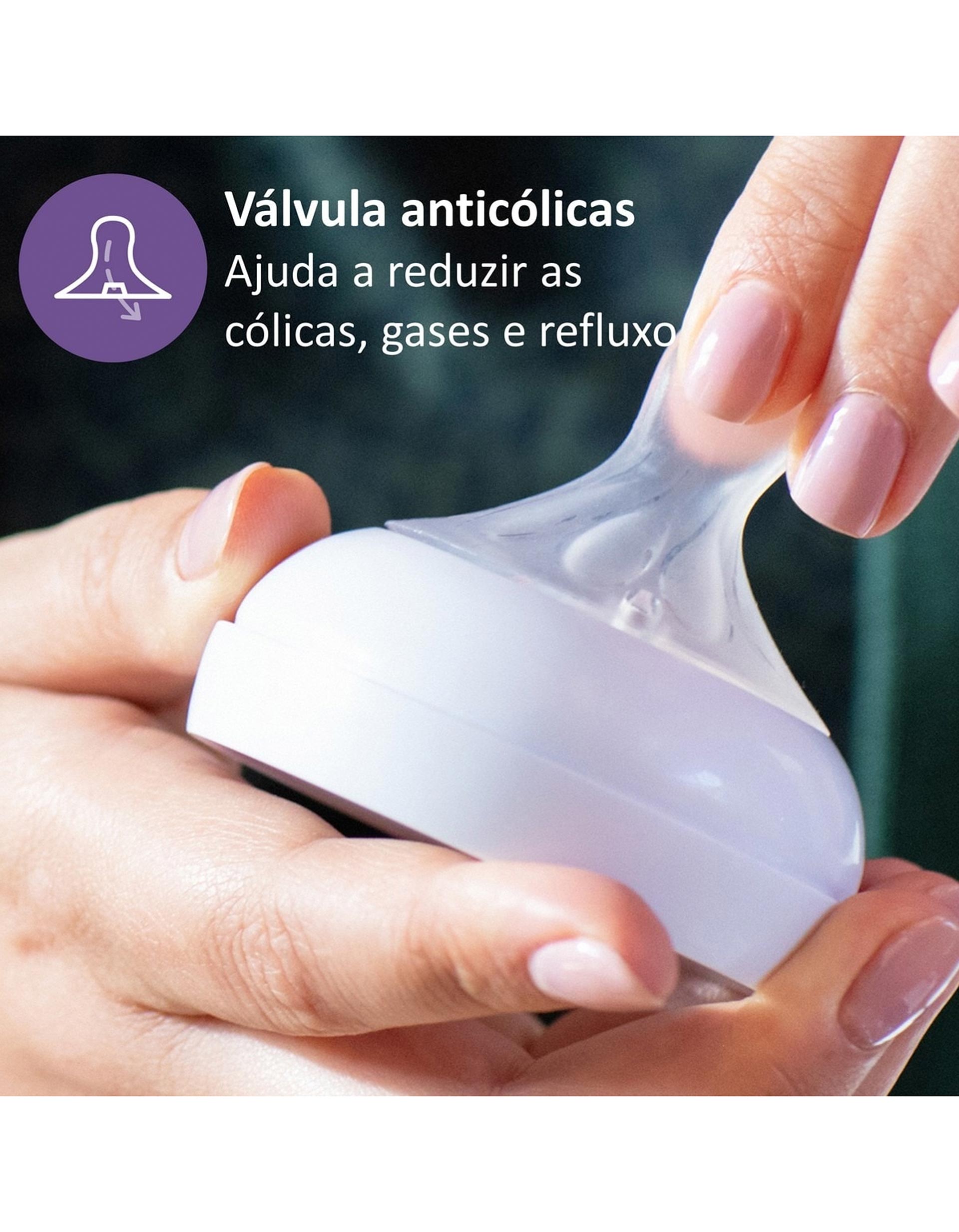 2 Tetinas De Silicone Natural Response Fluxo Alimentos Philips Avent 6M+