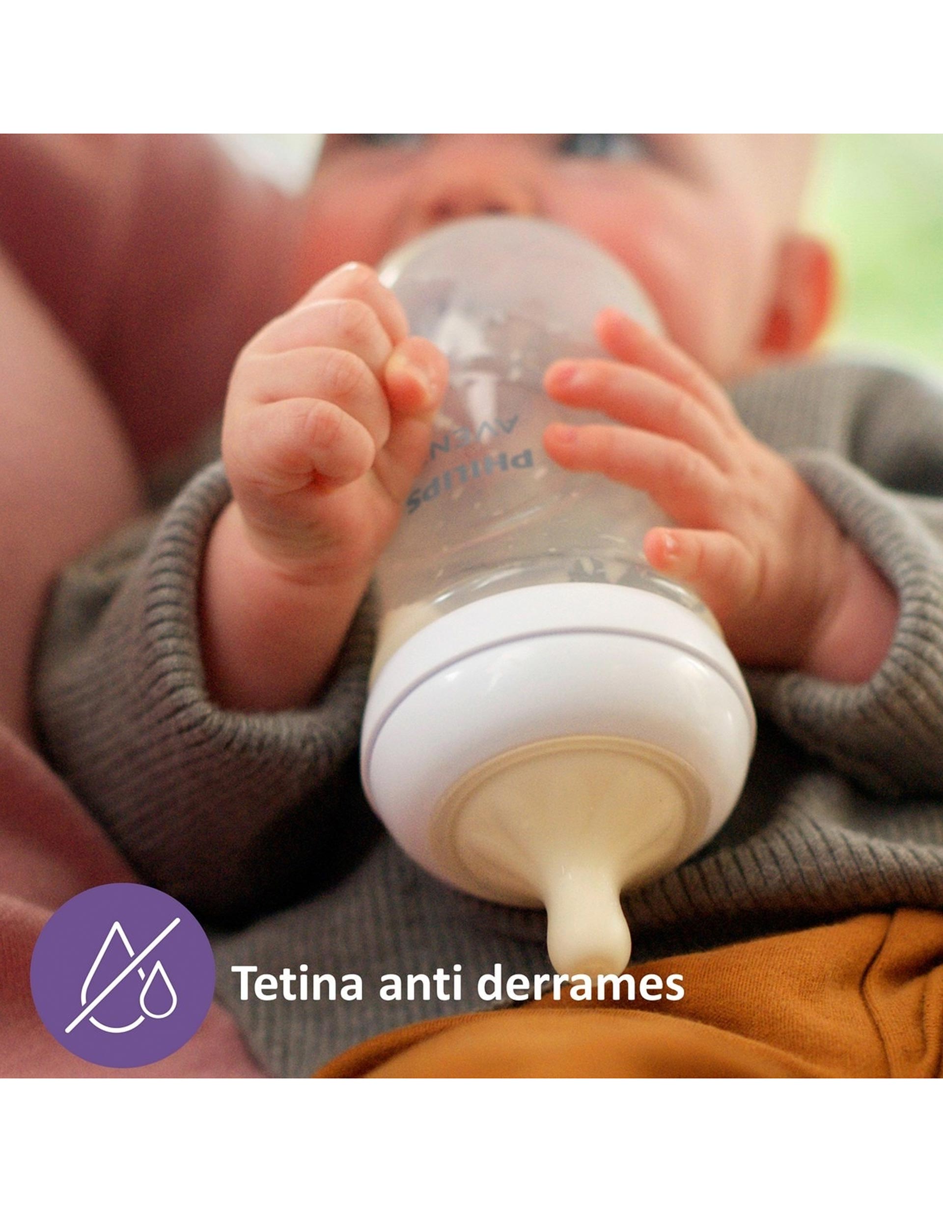 2 Tetinas De Silicone Natural Response Fluxo Alimentos Philips Avent 6M+