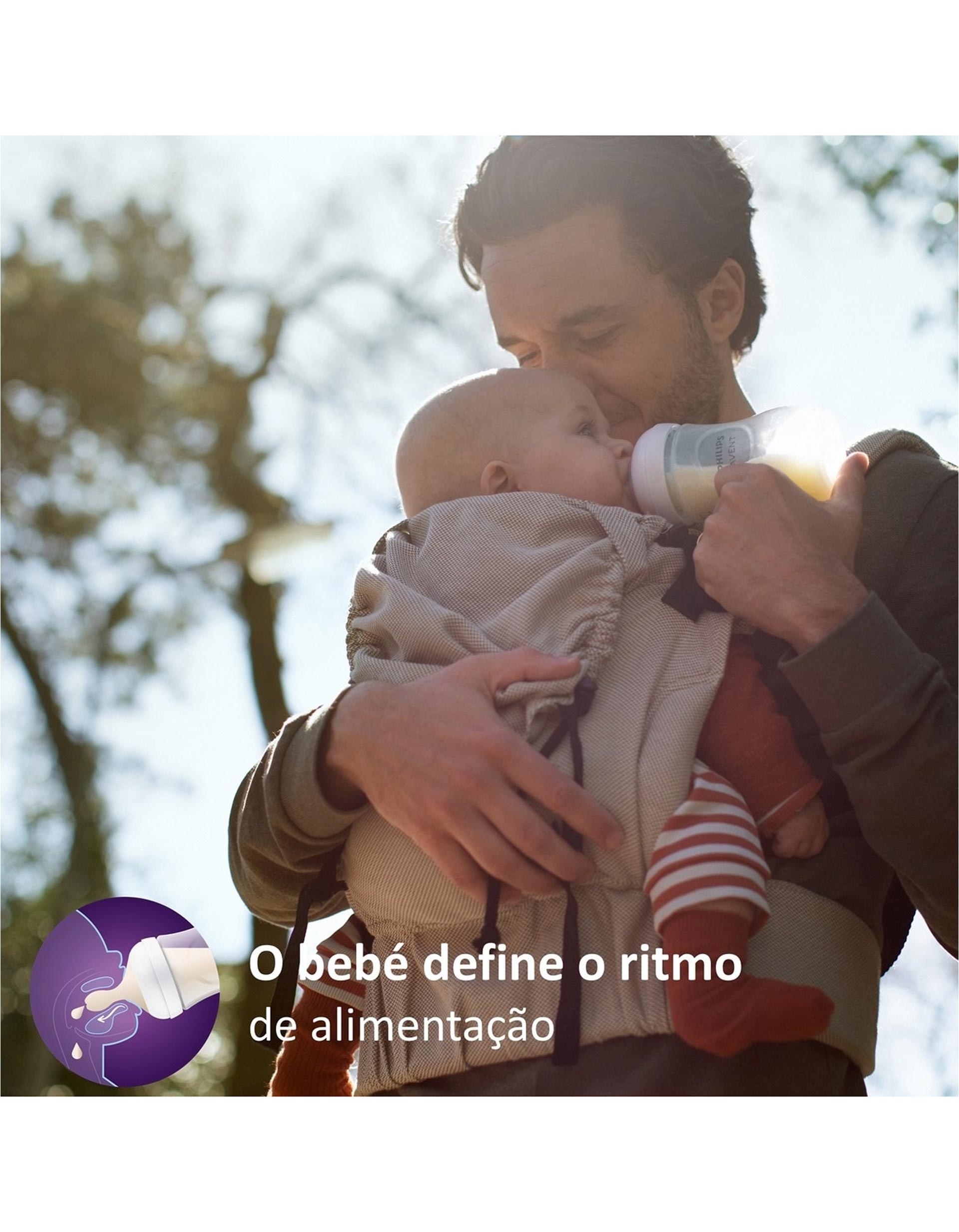 2 Tetinas De Silicone Natural Response Fluxo Alimentos Philips Avent 6M+