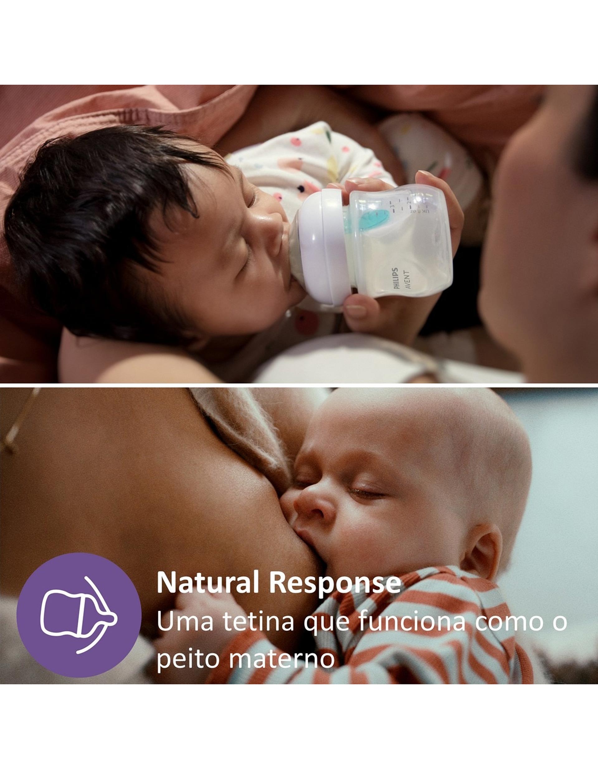 Biberão Natural Response Airfree Philips Avent 125Ml 0M+