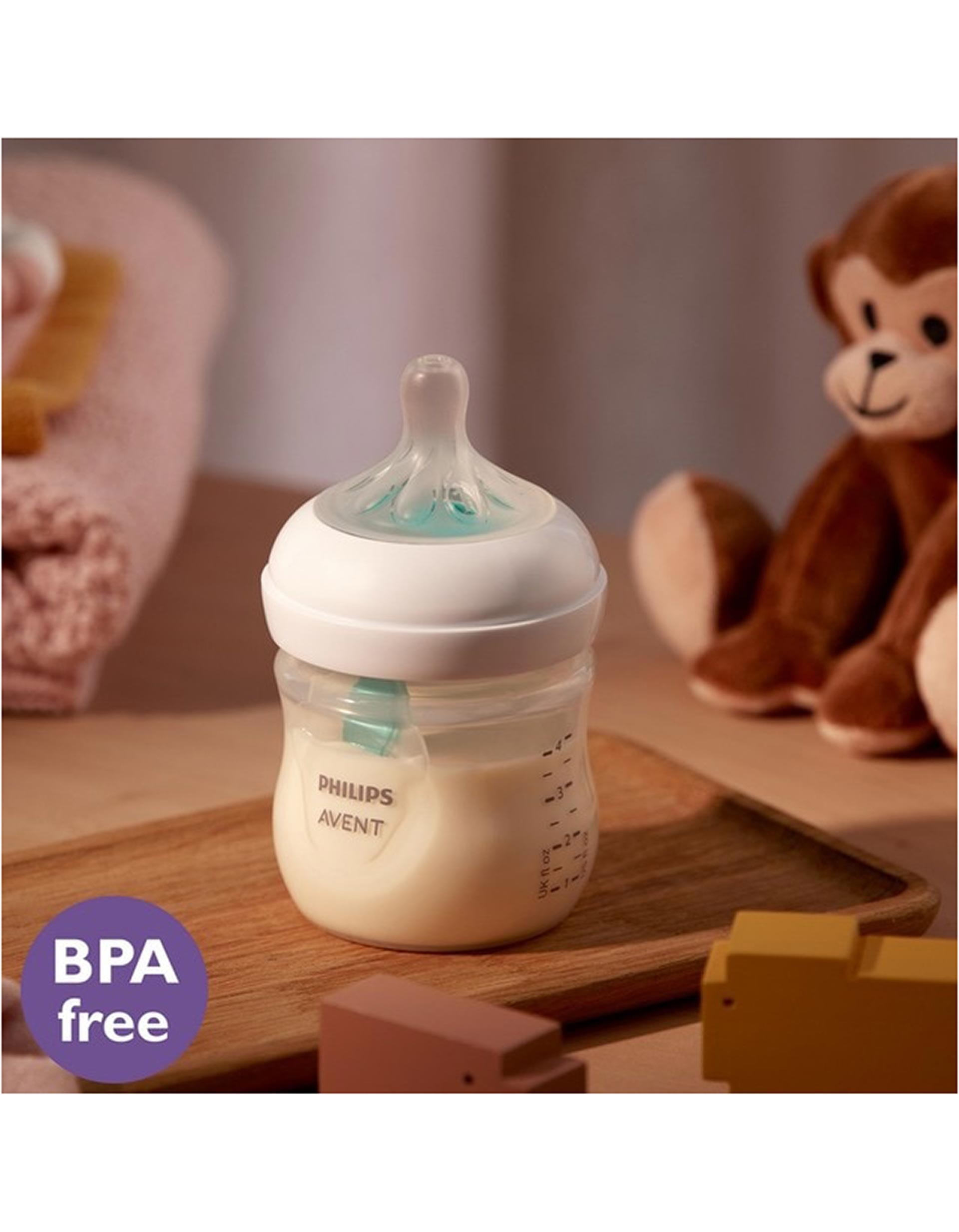 Biberão Natural Response Airfree Philips Avent 125Ml 0M+