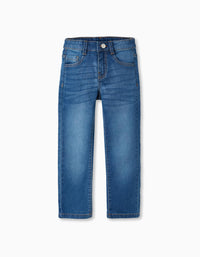 Pantalon en Jean pour Garçon 'Straight Fit', Bleu