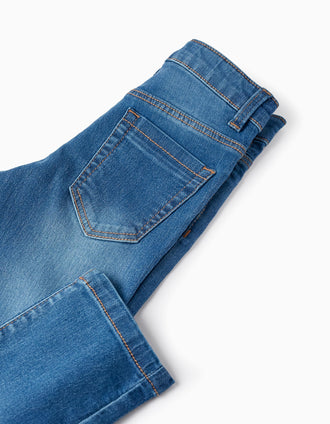 Pantalon en Jean pour Garçon 'Straight Fit', Bleu