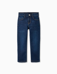 Pantalones de Ganga para Niño 'Straight Fit', Azul Oscuro